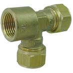 Riko P-737 Messing Knel T-Stuk 15x15x1/2 Binnendraads, Doe-het-zelf en Verbouw, Ophalen of Verzenden, Nieuw