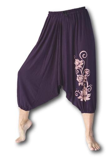 Lotus yoga harembroek aubergine Manop beschikbaar voor biedingen