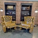 Fauteuil Chesterfield, Tremblay, geel, Huis en Inrichting, Fauteuils, Nieuw