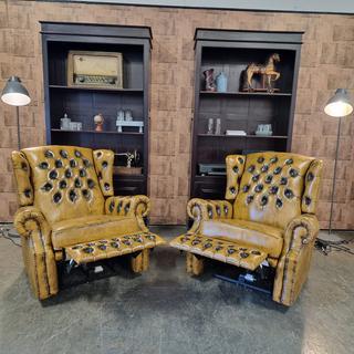 Fauteuil Chesterfield, Tremblay, geel beschikbaar voor biedingen
