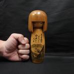 Uniek ontwerp Sosaku Kokeshi  / kokeshi pop - Hout -