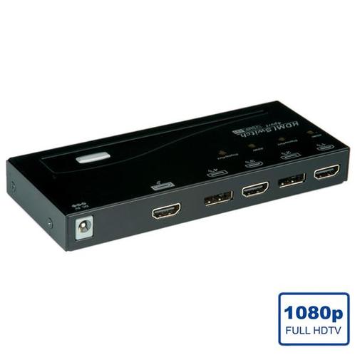 Roline 2x DisplayPort + HDMI naar 1x HDMI, Audio, Tv en Foto, Audiokabels en Televisiekabels, Ophalen of Verzenden
