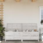 Tuinbox 198,5x50x56,5 cm massief vurenhout wit (Partytenten), Verzenden, Nieuw