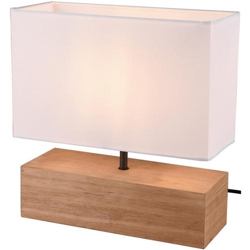 LED Tafellamp - Tafelverlichting - Trion Wooden - E27, Huis en Inrichting, Lampen | Tafellampen, Nieuw, Hout, Ophalen of Verzenden