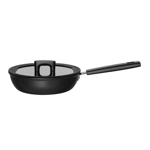 Fiskars Hard Face Hapjespan Zwart - 24 cm, Huis en Inrichting, Keuken | Potten en Pannen, Verzenden