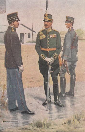 MILITAIR - No. 5. Grenadiers en Jagers Officieren, Verzamelen, Ansichtkaarten | Nederland, Verzenden