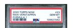 2020 Topps Now F1 Max Verstappen #23 PSA 10 Graded card, Nieuw