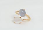 Ring - 18 karaat Roségoud Aquamarijn - Aquamarijn - Ring met, Sieraden, Tassen en Uiterlijk, Nieuw
