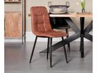 Outlet prijs: Eetkamerstoel Yerevan - Microleder Cognac, Huis en Inrichting, Stoelen, Verzenden, Nieuw