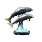 Koi karpers beeld – exclusief bronzen sculptuur – kunst in, Ophalen of Verzenden, Nieuw