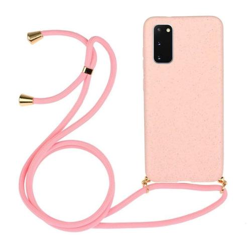 Galaxy S21 FE Crossbody TPU Hoesje met Koord Roze, Telecommunicatie, Mobiele telefoons | Hoesjes en Frontjes | Samsung, Nieuw