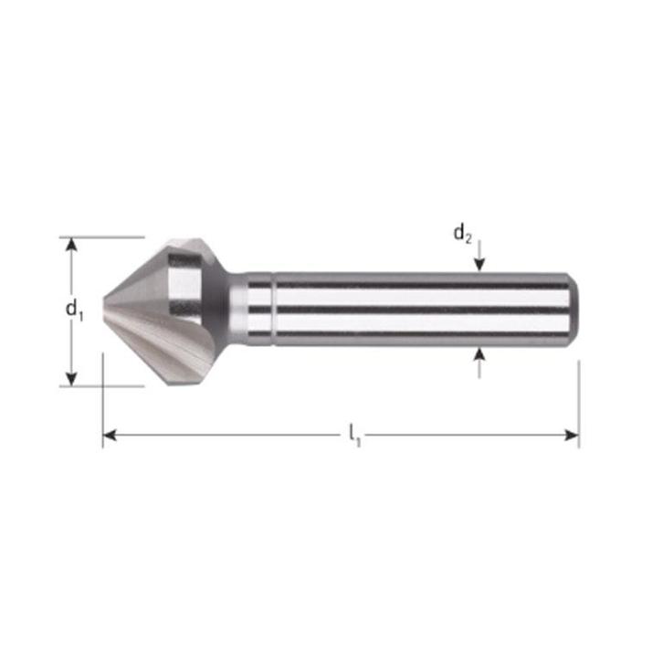 Rotec HSS-E PM Verzinkfrees 90°, DIN335C, ø8,3 (M4), Doe-het-zelf en Verbouw, Gereedschap | Boormachines, Nieuw, Verzenden