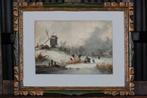 Hollandse School (XVIII-XIX) - Hollands ijstafereel (NO, Antiek en Kunst