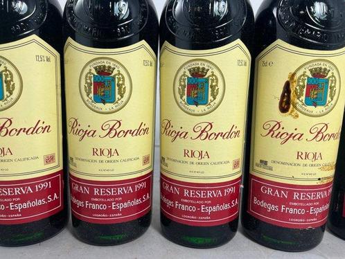 1991 Bodegas Franco-Españolas, Rioja Bordón - Rioja Gran, Verzamelen, Wijnen