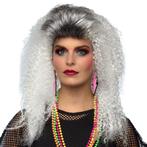 80s Pruik Queen Wavelkrullen Grijs, Ophalen of Verzenden, Nieuw