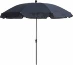 Blauwe parasol 200/8 met knik blauw 200cm, Caravans en Kamperen, Ophalen of Verzenden, Zo goed als nieuw