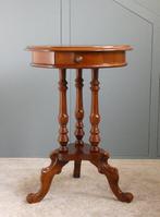 Bijzettafel - Hout, Messing - Met Lade