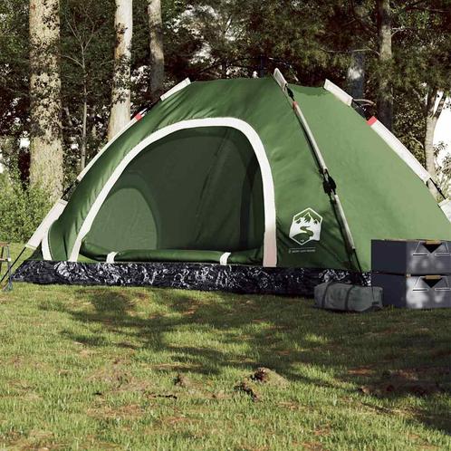 vidaXL Tent 5-persoons snelontgrendeling groen, Caravans en Kamperen, Tenten, Nieuw, tot en met 2, Verzenden