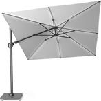 Challenger T2 glow zweefparasol 300x300 cm lichtgrijs, Tuin en Terras, Parasols, Ophalen of Verzenden, Nieuw