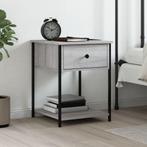 vidaXL Nachtkastje 44x45x58 cm bewerkt hout grijs sonoma, Huis en Inrichting, Slaapkamer | Nachtkastjes, Verzenden, Nieuw, 55 tot 70 cm