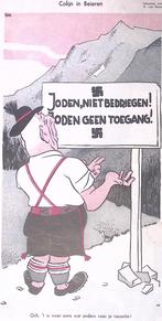 Spotprent over Colijn in Beieren (lijst optie, Lithos), Antiek en Kunst, Verzenden