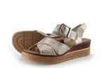 Rieker Sandalen in maat 40 Zilver | 10% korting, Kleding | Dames, Overige kleuren, Verzenden, Sandalen of Muiltjes, Zo goed als nieuw