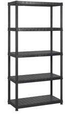 Kunststof Opbergrek 5 Lagen – Staande Kast Zwart Multifuncti, Verzenden, Nieuw