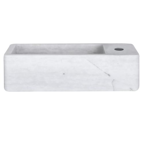 Fontein Differnz Hura I 40x22 cm Marmer Wit, Doe-het-zelf en Verbouw, Sanitair, Overige typen, Nieuw, Ophalen of Verzenden