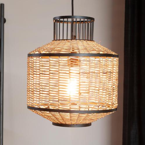 *WOONWINKEL* Retro Design Hanglamp Riet, Huis en Inrichting, Lampen | Hanglampen, Nieuw, Verzenden