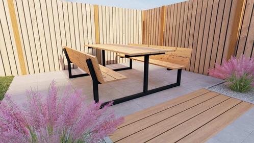 Lounge Picknicktafel model F, Tuin en Terras, Tuinsets en Loungesets, Nieuw, Verzenden