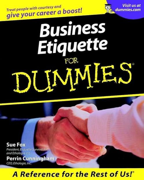Boek Business Etiquette for Dummies 9780764552823, Boeken, Economie, Management en Marketing, Zo goed als nieuw, Verzenden