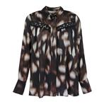 Max Volmáry • bruine zijden blouse • 38, Maat 38/40 (M), Bruin, Verzenden, Max Volmáry