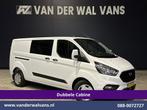 Ford Transit Custom | 2.0 TDCI 131pk L2H1 Dubbele Cabine, Auto's, Bestelauto's, Gebruikt, Euro 6, Wit, Dealer onderhouden