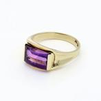 Ring - 14 karaat Geel goud - Amethist, Sieraden, Tassen en Uiterlijk, Ringen, Nieuw