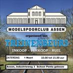 Grote Modelspoor beurs Assen zaterdag 1 Maart, Hobby en Vrije tijd, Modeltreinen | H0, Gelijkstroom of Wisselstroom, Overige typen