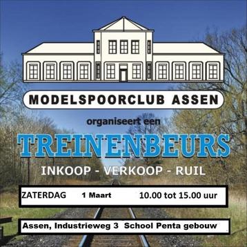 Grote Modelspoor beurs Assen zaterdag 1 Maart beschikbaar voor biedingen