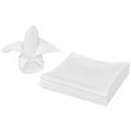 Topdeal: 100 Witte Servetten 50x50 | Tweedekansje | 57% k..., Huis en Inrichting, Ophalen of Verzenden, Nieuw, Wit, Tafelkleed of Tafelzeil