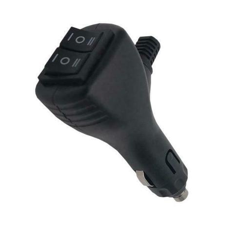 Sigarettenplug - Met twee ON-OFF-ON schakelaars - 12/ 24V, Auto diversen, Auto-accessoires, Nieuw, Ophalen of Verzenden