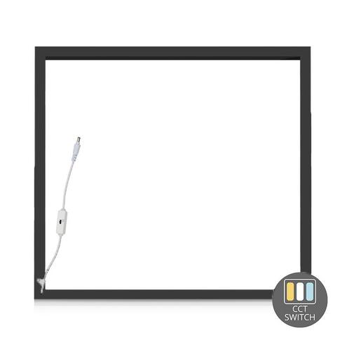 Led Frame Paneel 60X60CM - 32W - CCT-Switch - Zwart, Huis en Inrichting, Lampen | Plafondlampen, Verzenden
