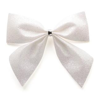 Kerststrik | Decoris | 9 cm | 5 stuks (Wit), Diversen, Kerst, Nieuw, Verzenden