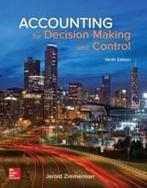 Accounting for Decision Making and Control 9781259564550, Boeken, Zo goed als nieuw