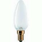 kaarslamp E14 fitting 60 watt - mat, Nieuw, Ophalen of Verzenden, 60 watt of meer, Gloeilamp