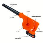 Bladblazer met Accu - Elektrische Blazer - Oranje •, Verzenden, Zo goed als nieuw