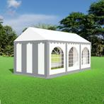 Partytent 3x6 PVC - Professional | Grijs / wit, Tuin en Terras, Partytenten, Verzenden, Partytent, Minder dan 4 meter, Nieuw