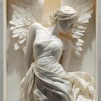 Artxlife - Dreaming Angel In Marble Niche [XL], Antiek en Kunst, Antiek | Boeken en Bijbels