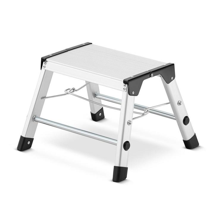 Huishoudtrap - opstapje -  opvouwbaar - aluminium - tot 1..., Doe-het-zelf en Verbouw, Ladders en Trappen, Nieuw, Ophalen of Verzenden