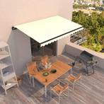 vidaXL Luifel handmatig uittrekbaar 450x350 cm crèmekleurig, Tuin en Terras, Verzenden, Nieuw