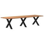 vidaXL Eettafel rechthoekig 320x100x74 cm massief eikenhout, Huis en Inrichting, Tafels | Eettafels, Verzenden, Nieuw