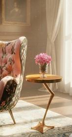 Laremon - Bijzettafel - Hout, Glas, Messing