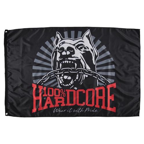 100% Hardcore Dog-1 Banner (Flags), Diversen, Vlaggen en Wimpels, Nieuw, Verzenden